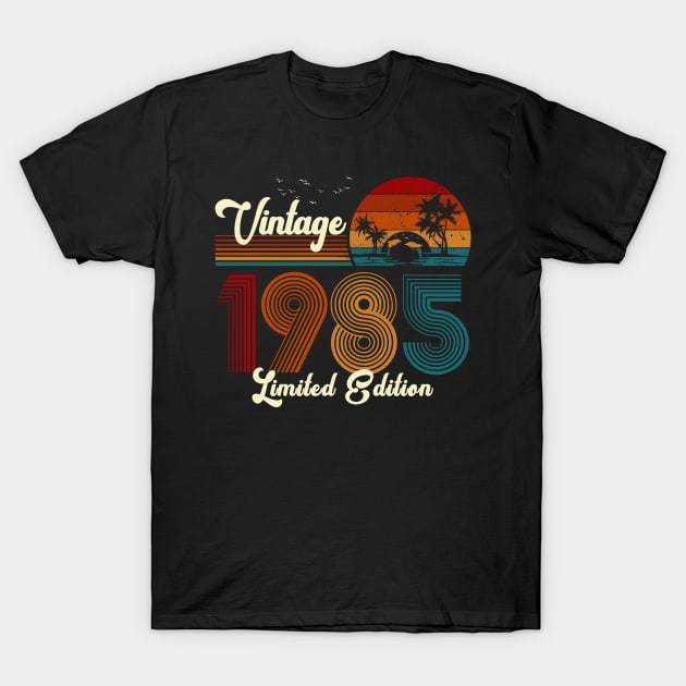 Vintage 1985 Shirt Limited Edition 35th Birthday Gift T-Shirt by Damsin